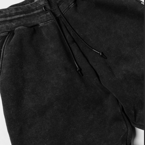Flag Nor Fail Women's oversize Fleece Joggers - acid wash Black NWT - Picture 7 of 7